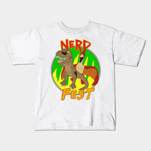 Nerd Fest Scout and Jurassica Kids T-Shirt by thechiz